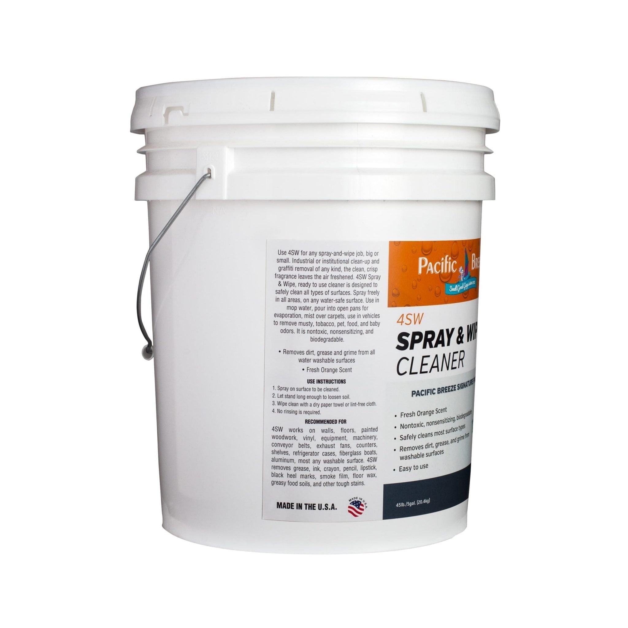 4SW Spray & Wipe Cleaner - 5 Gallon Bucket
